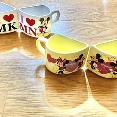 ディズニー  ハート  ペアコップセットの画像