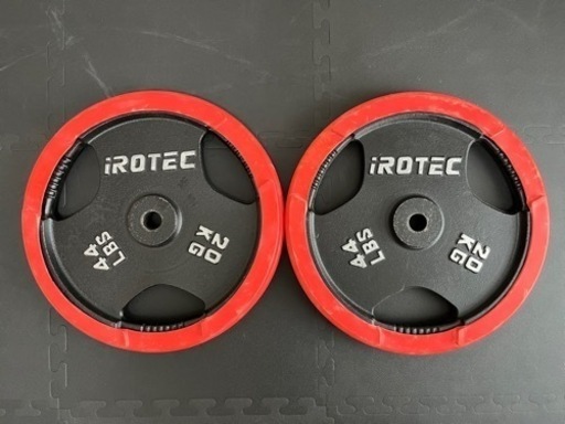 IROTEC ラバープレート 20kg（穴径28mm）２枚【再投稿】