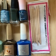 マニキュア9本　ベースコート　トップコートの画像