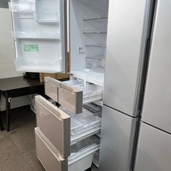 【配送・設置無料】2021年製・美品★日立/HITACHI【 401L 左開き 5ドア 冷凍室 94L ノンフロン冷凍冷蔵庫 】R-S40NLの画像