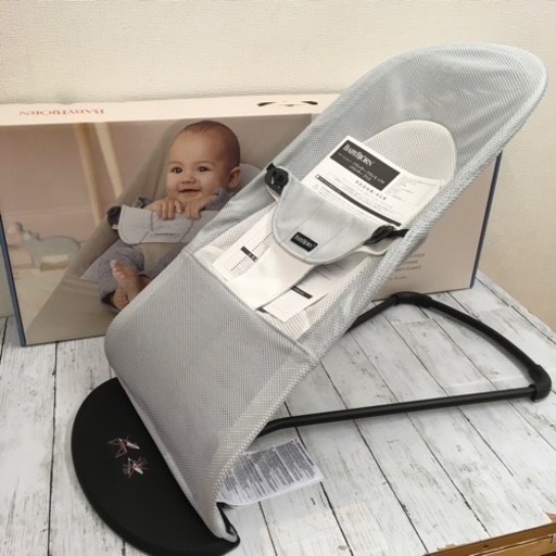美品　ベビービョルン バウンサーバランスソフト Airシルバーホワイト/メッシュ　2021年製
