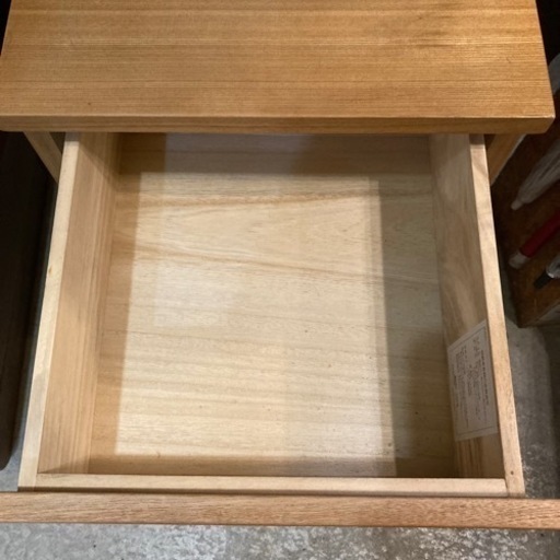 無印良品 タモ材 4段 チェスト 廃盤品 タンス 