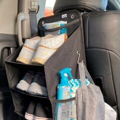 AUTO SHOP DAICHI（A.S.D.） A.S.D. シューズラック 3段 車中泊 軽キャン 軽バン 吊下げ収納 (3段)…の画像