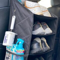 AUTO SHOP DAICHI（A.S.D.）A.S.D. シューズラック 4段 車中泊 吊下げ収納 オーガナイザー バンライフ キャブコン バンコン (4段)…の画像