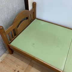 シングルベッド　木製　2段ベッド上のみの画像