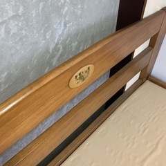 木製　シングル　ベッドフレームの画像