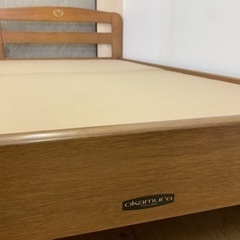 木製　シングル　ベッドフレームの画像