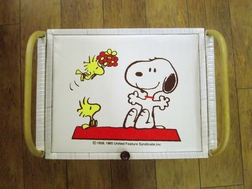 昭和レトロ♪ スヌーピー バスケット 幅53×奥38×高35cm PEANUTS ヴィンテージ 収納ボックス 家具 子供部屋 札幌市 厚別区