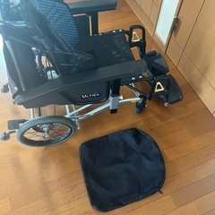 【お話し中】日進医療器／介助式車椅子　ティルト＆リクライニング 低床の画像