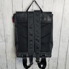 【美品】D.KELLY ディーケリー リュックサック バックパック レザー ブラック 大容量 ロゴマーク メンズの画像