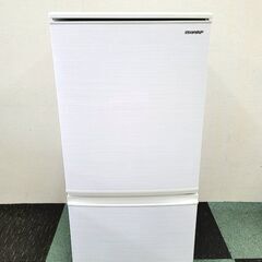 SHARP シャープ 2ドア ノンフロン冷凍冷蔵庫 SJ-D14F つけかえどっちもドア ひとり暮らし 137L 2020年製