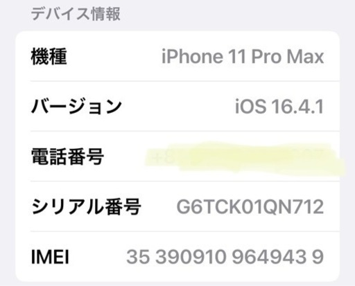 iPhone11 promax 512GB SIMフリー