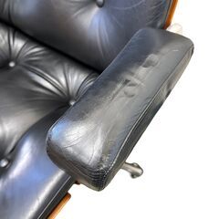 23T147_ジD giroflex 本革張り ハイバックチェア パサール 肘付 椅子 役員 PLUS ジロフレックスの画像