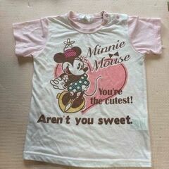 ●中古●ディズニー　ミニーちゃん　パジャマ　100 3点セット半...