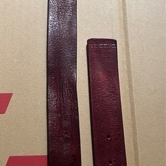 【お取引者様決定】★ DIESEL(ディーゼル)  本革ベルト 品番：B-SILVER  x07490  ★カラー：エンジ色の画像