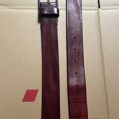 【お取引者様決定】★ DIESEL(ディーゼル)  本革ベルト 品番：B-SILVER  x07490  ★カラー：エンジ色の画像