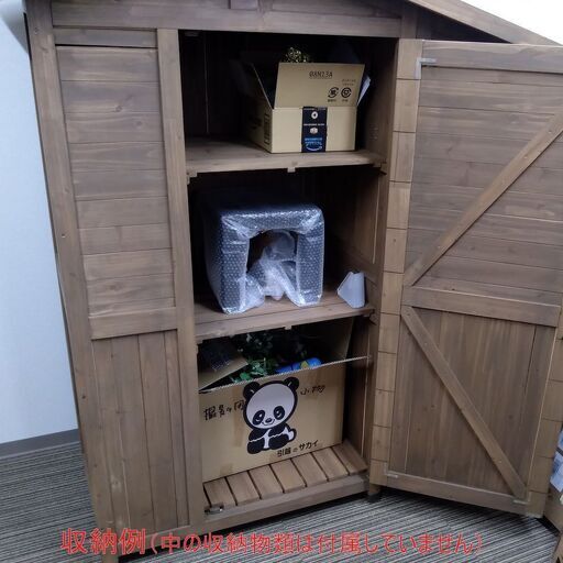 【お受渡し予定者様決定しました】とんがり屋根木製収納庫（大型タイプ）【受付終了】 お受渡し予定者様決定しました】とんがり屋根木製収納庫（大型タイプ