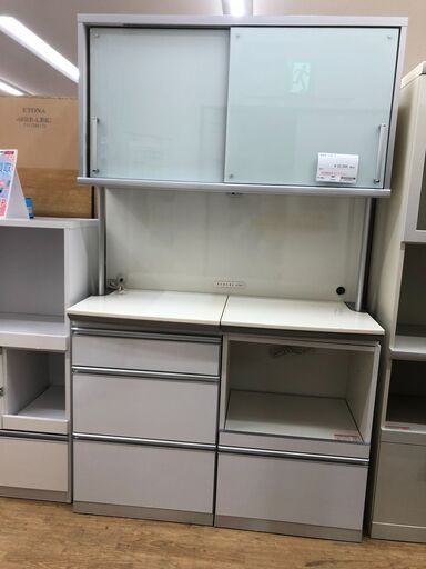 ★ジモティ割あり★  食器棚  W120×D51×H201 クリーニング済み SJ2227