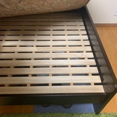 【美品】セミダブル ベッド一式 高さ調整可能 コンセント付きの画像