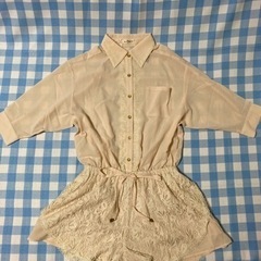 【新品】オールインワンショートパンツ　ＬＬ