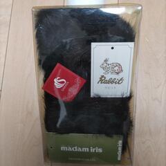 【ほぼ新品】黒ウサギの襟巻の画像