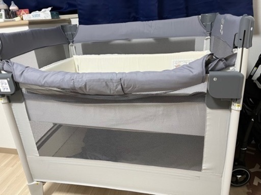 Aprica(アップリカ) コンパクトにたためるベビーベッド ココネルエアーAB (Coconel Air AB) グレーベアー(GR)