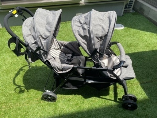 【直接引取り限定】KATOJI2人乗りベビーカー【美品】