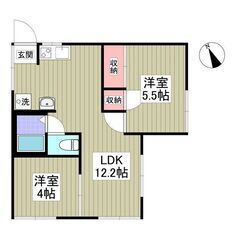京成臼井駅・駅徒歩10分・2LDK  ・敷金&礼金0&フリーレン...