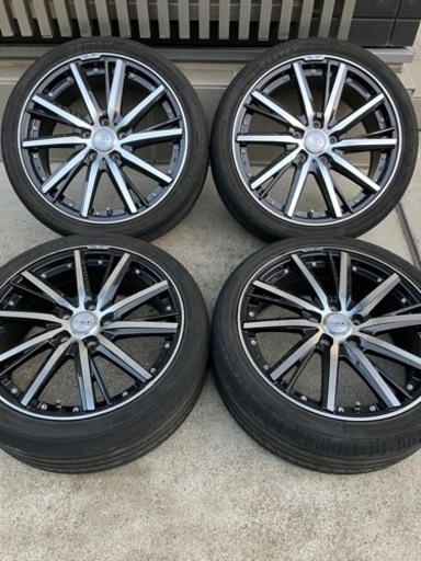 225/40R18タイヤ付きホイール4本　ノア、ヴォクシー、ステップワゴン等　ランクB