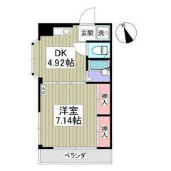 浜野駅・駅徒歩8分・1DK ・敷金&礼金0&フリーレント１ヶ月・...