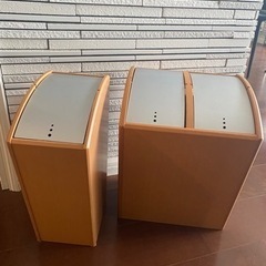 お洒落なゴミ箱・ダストボックス2点セットの画像