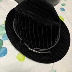 ハット黒　メンズ　古着