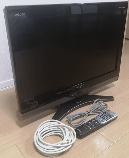 【値下げ】【26インチ液晶テレビ】SHARP AQUOS LC-26DE7　2010年製　リモコン　TCケーブル付き