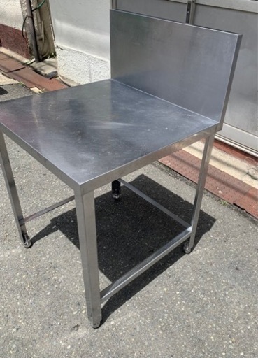 業務用 コンロ台 作業台 調理台 650×650×740+300 厨房機材 飲食店 キッチン 用品 店舗 居酒屋 飲食店 ガス台 バックガード付き 大阪発