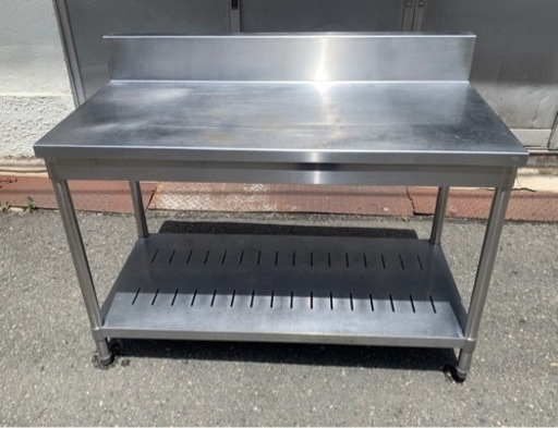 tanico 業務用 コンロ台 作業台 調理台 1200×600×815+150 バックガード付き キッチン 用品 店舗 居酒屋 飲食店 ガス台 厨房機器 大阪発