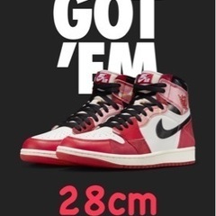 「28cm」エアジョーダン1 新品未使用　SNKRS当選の画像