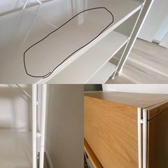 [決まりました] 無印良品 スチールユニットシェルフ ボックス フラップ扉 12点セットの画像