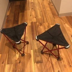 折り畳み椅子　コンパクト　2個セットの画像