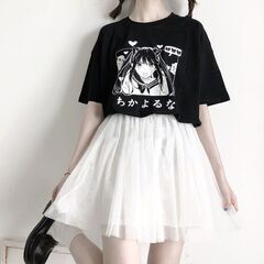 【即日・手渡し可】【新品未使用】② tシャツ 半袖 イラスト 漫...