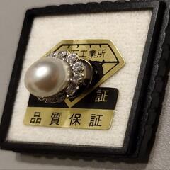 ★美品★ネクタイピン 宝石工業所 英雅堂 ニューパールの画像