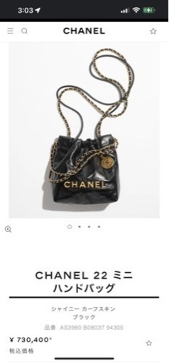 【ノベルティバッグ】CHANEL ハンドバッグ　最新作