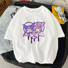 【即日・手渡し可】【新品未使用】②かわいいクロミアニメ特大 Tシ...
