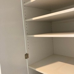 壁面収納キャビネット 2台 / 高さ190cm 幅60cm 棚板各6枚の画像