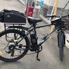 (完売しました)電動自転車(ハリヤタイプ、前輪タイヤ、サドル、ペ...