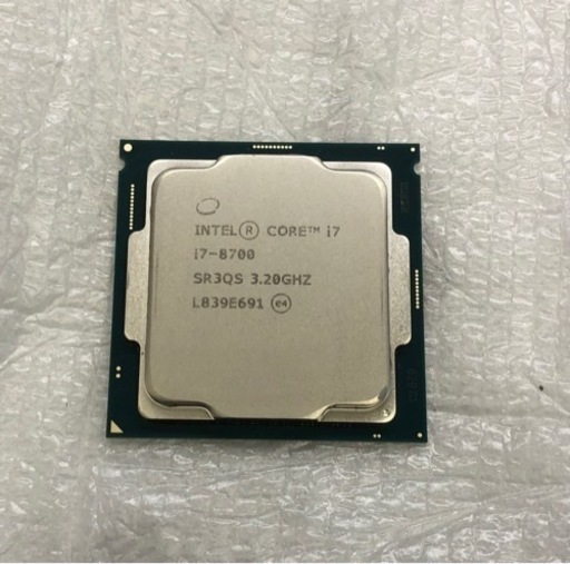 PCパーツ Intel Core i7-8700 CPU