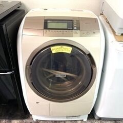 福岡市内配送・設置無料　日立 HITACHI BD-V9700L-N [ビッグドラム ななめ型ドラム式洗濯乾燥機（10.0kg） 左開き 自動お掃除搭載 シャンパン] 