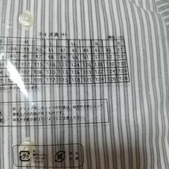 新品　ワイシャツ　半袖　ストライプ　LLの画像