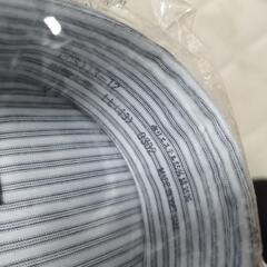 新品　ワイシャツ　半袖　ストライプ　LLの画像
