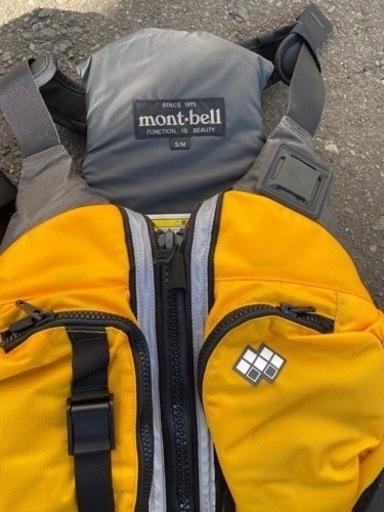 モンベル 美品 ライフジャケット カヤック カヌー マリンスポーツ フィッシングに