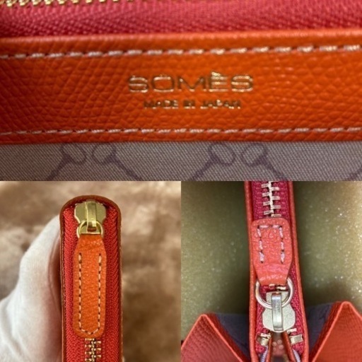 ソメスサドルsomes saddle ラウンドファスナー長財布　レディース